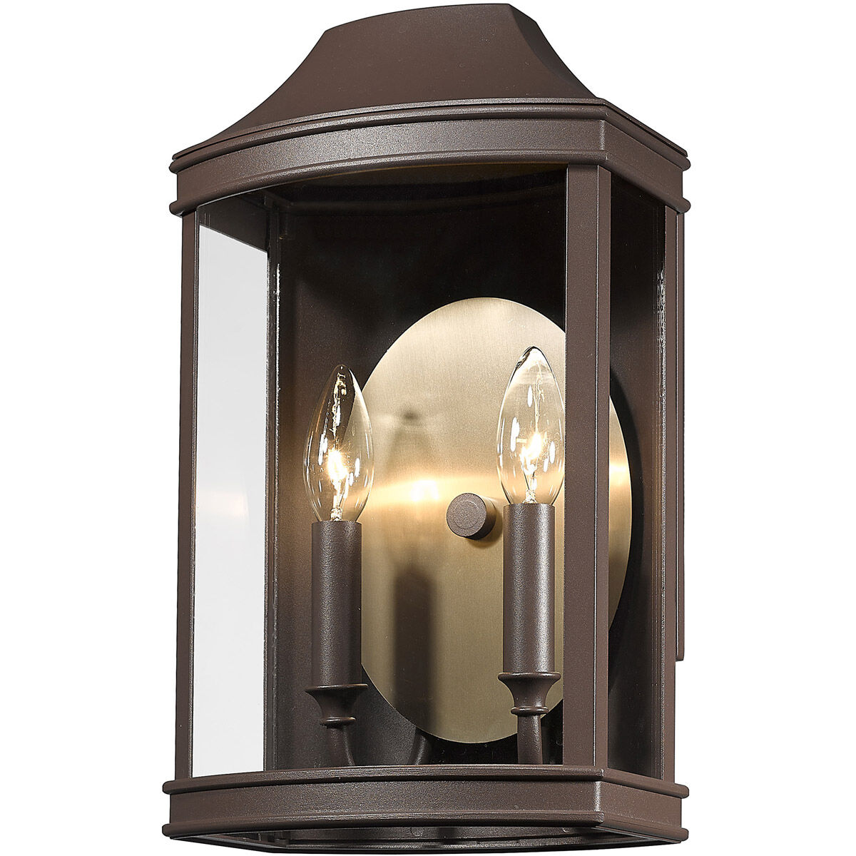 Brown bronze outdoor wall light deals